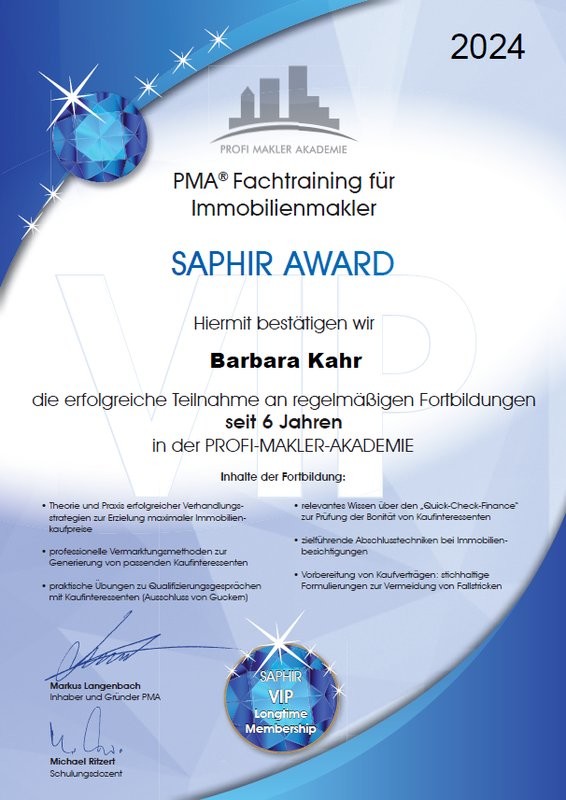 PMA Saphir Award 2024