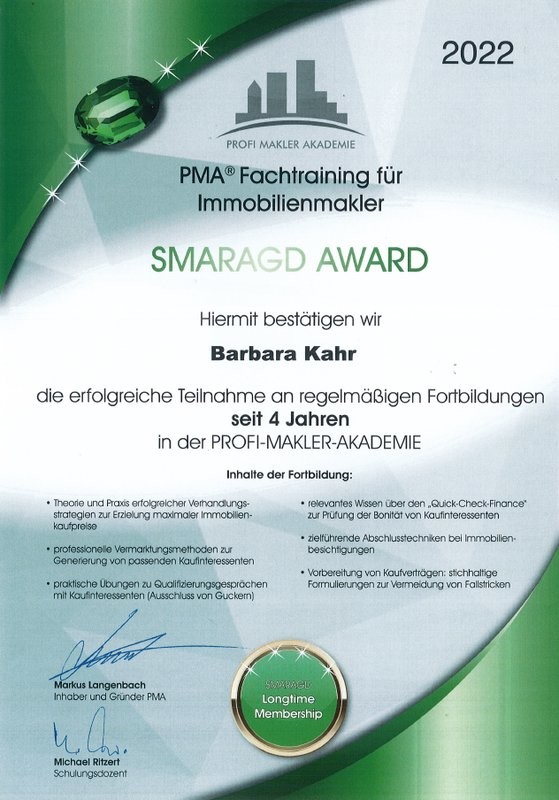 PMA Smaragd Award 2022